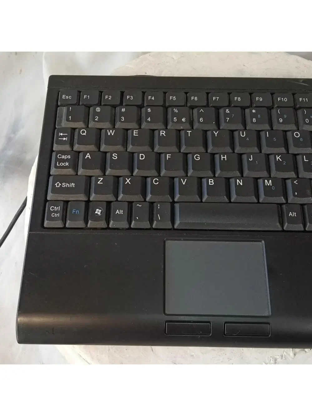 Solidtek ASK-3410U SuperMini USB Wired Keyboard with Touchpad Compact Black PC